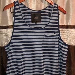 Obey tank top strip shirt
